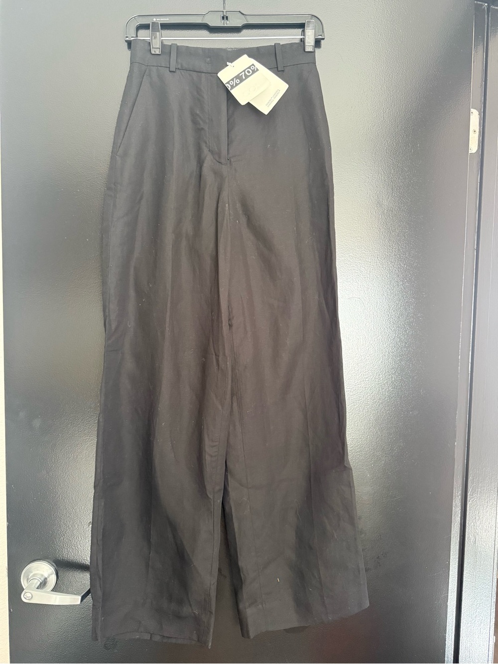 COS Black Wide-Leg Pants